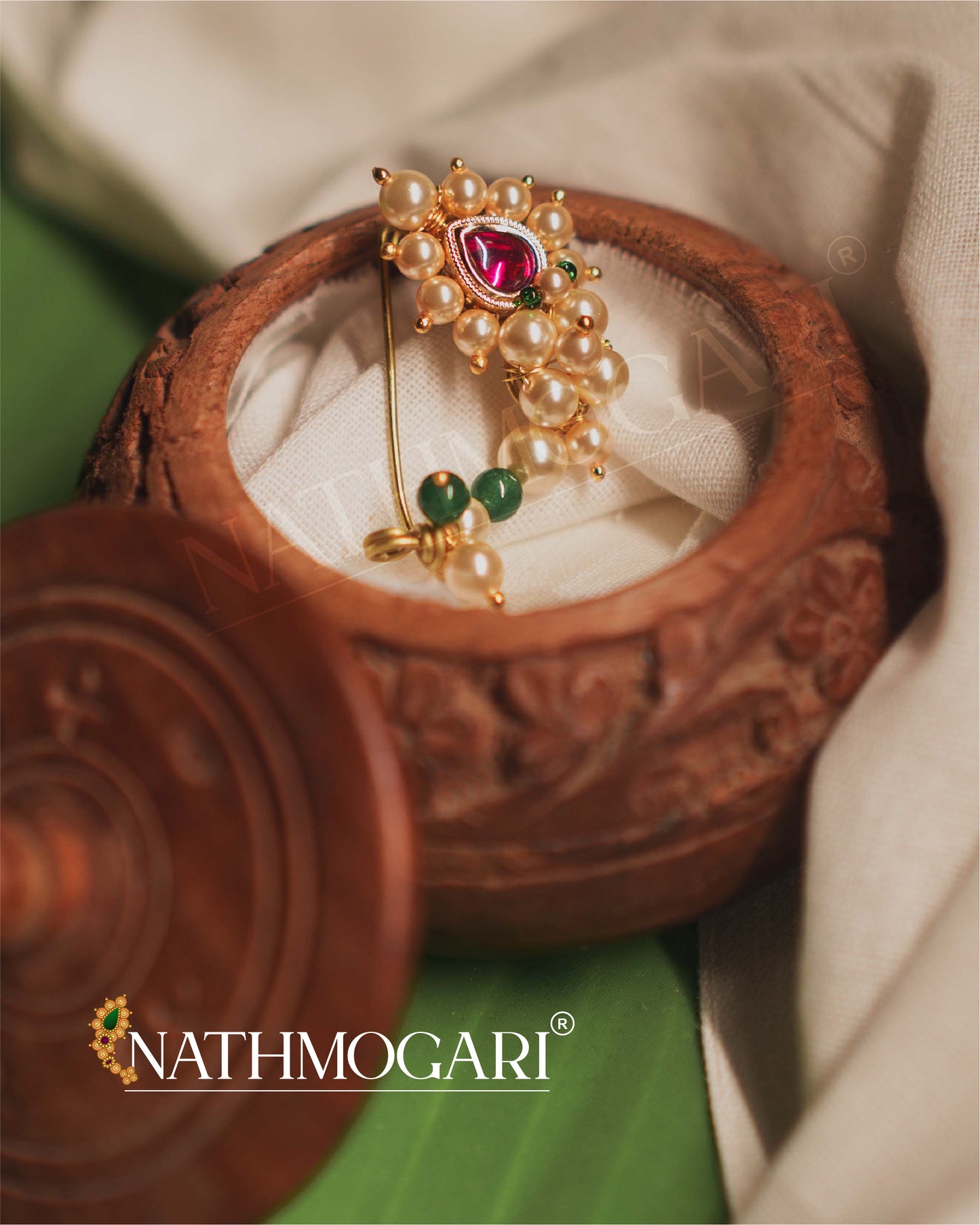 Lakshmi Traditional Nath - Pink