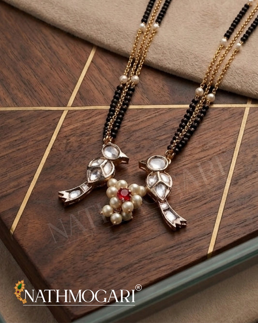 Chidiya Mangalsutra - White