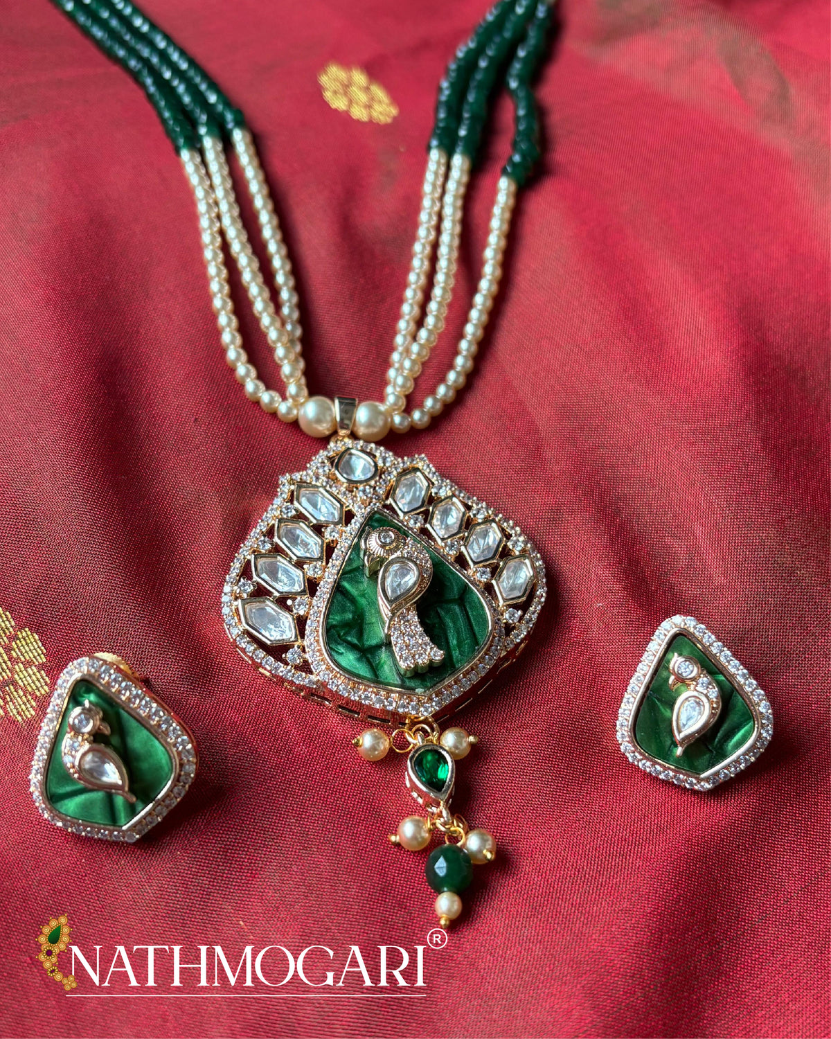 Mayur Necklace Green