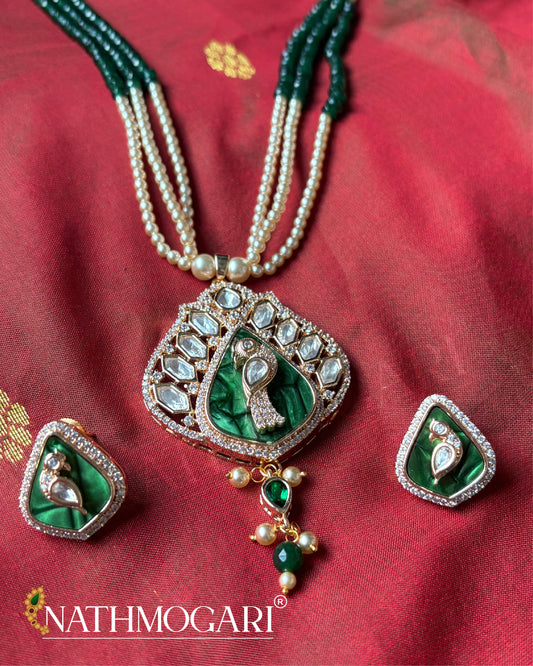 Mayur Necklace Green