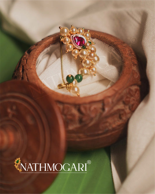 Lakshmi Traditional Nath - Pink
